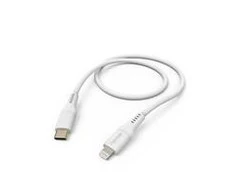 Hama Flexible, USB-C - Lightning, 1,5m, silikon, balta