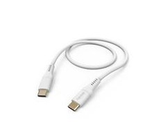 Hama Flexible, USB-C - USB-C, 1,5m balta