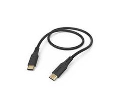 Hama Flexible, USB-C - USB-C, 1,5m juoda
