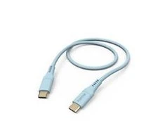 Hama Flexible, USB-C - USB-C, 1,5m, silikon, mėlyna