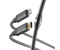 Hama Metal USB-C - žaibo metalo 1,5 m antracitas