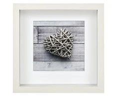Nuotraukų rėmelis Hama Scala 3D baltas 23x23 portretinis medinis paspartas 59777