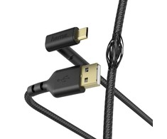 Hama USB-A – microUSB USB laidas 1,5 m juodas (001872150000)