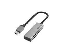 Hama SD kortelių skaitytuvas/MicroSD, USB-C, slim