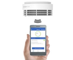 Hekatron Genius Plus 10 Jahres Dūmų detektorius inkl.Klebepad
