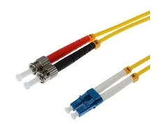 „helos“ optinio pluošto jungiamasis kabelis OS2 duplex 3,0 mm LC-ST 9/125 µm geltonas 20 m LSZH