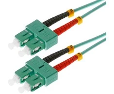 helos LWL Patchkabel OM3 Duplex 3,0mm SC-SC 50/125µm aqua 3m LSZH