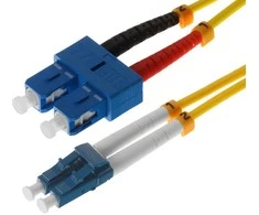 helos LWL Patchkabel OS2 Duplex 3,0mm LC-SC 9/125µm gelb 3m LSZH