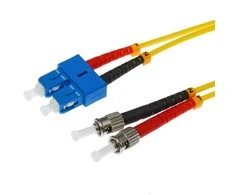 Verschiedene helos LWL Patchkabel OS2 Duplex SC-ST 9/125µm gelb 5m
