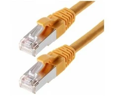 Verschiedene helos Patchkabel Cat 5e SF/UTP RJ45 gelb 0,5m AWG26