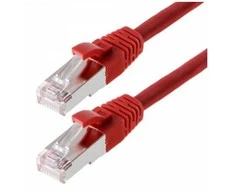 helos Patchkabel Cat 5e SF/UTP RJ45 raudona 3m AWG26