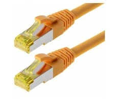 helos Patchkabel Cat 6a S/FTP RJ45 gelb 0,25m AWG26/7 LSZH GHMT