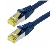 „helos“ jungiamasis kabelis „Cat 6a S/FTP RJ45“, mėlynas, 0,5 m, AWG26/7 LSZH GHMT