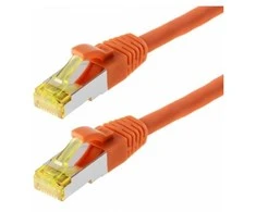helos Patchkabel Cat 6a S/FTP RJ45 oranžinis 1m AWG26/7 LSZH GHMT