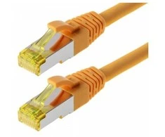 helos Patchkabel Cat 6a S/FTP RJ45 gelb 10m AWG26/7 LSZH GHMT
