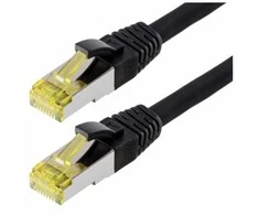 helos Patchkabel Cat 6a S/FTP RJ45 juodas 2m AWG26/7 LSZH GHMT