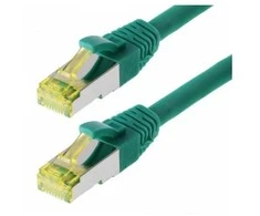 „helos“ jungiamasis kabelis „Cat 6a S/FTP RJ45“, žalias, 5m, AWG26/7 LSZH GHMT