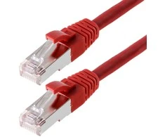 Verschiedene helos Patchkabel Cat 5e SF/UTP RJ45 raudona 0,5m AWG26