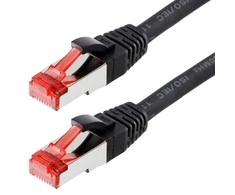 helos Patchkabel Cat 6 S/FTP RJ45 juodas 7,5m AWG27/7 LSZH GHMT