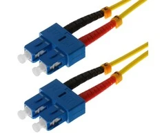 helos LWL Patchkabel OS2 Duplex 3,0mm SC-SC 9/125µm gelb 7,5m LSZH