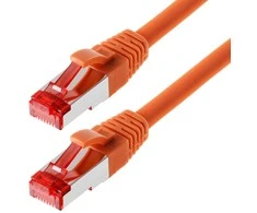 Verschiedene helos Patchkabel Cat 6 S/FTP RJ45 oranžinis 15m AWG27/7 LSZH GHMT