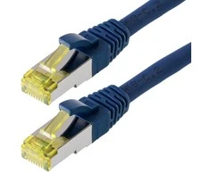 helos Patchkabel Cat 6a S/FTP RJ45 blau 15m AWG26/7 LSZH GHMT