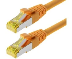 Helos Patchcable Cat 6a S/FTP RJ45 gelb 2m AWG26/7 LSZH GHMT