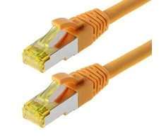 Helos Patchcable Cat 6a S/FTP RJ45 gelb 2m AWG26/7 LSZH GHMT