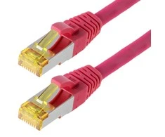Helos pataisomasis kabelis S/FTP Cat 6a purpurinis 7,5m