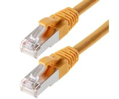helos Patchkabel Cat 5e SF/UTP RJ45 gelb 3m AWG26