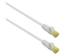 „helos“ jungiamasis kabelis „Cat 6a Superflex S/FTP RJ45“, baltas, 3 m, AWG27/7 GHMT