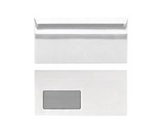 Herlitz Herlitz Briefumschlag DL selbstklebend m.Fenster 100er Pack