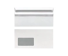 Herlitz Herlitz Briefumschlag DL selbstklebend m.Fenster 100er Pack