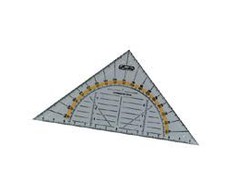 Herlitz Herlitz trikampio geometrija plastik( 16 centimetrų), nustatytas kvadratas (skaidrus)