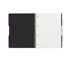 Herlitz Spiralblock "to go" PP-Cover A4 80 Bl. pakuotė juodas