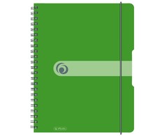 Herlitz užrašų knygelė A4/80K, kvadratinė, žalia (0011293099)