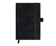 Herlitz Herlitz nešiojamoji knygutė, tuščia 96 lakštai, juodi A5