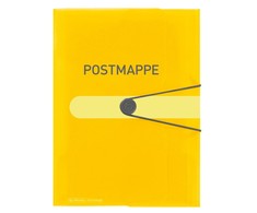Herlitz Herlitz Gummizugmappe A4 PP Postmappe transparent gelb