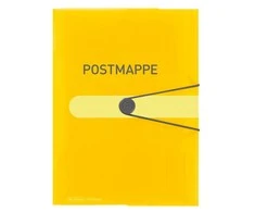 Herlitz Herlitz Gummizugmappe A4 PP Postmappe transparent gelb