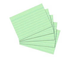 Herlitz Herlitz Karteikarte A5 liniert grün 100er Packung