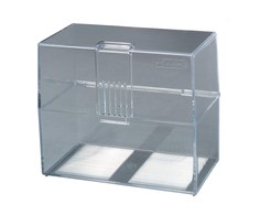 Herlitz Herlitz Karteikasten A7 leer transparent für 300 Karten