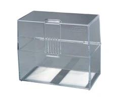Herlitz Herlitz Karteikasten A7 leer transparent für 300 Karten