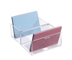 Herlitz Herlitz Karteikasten A7 leer transparent für 300 Karten