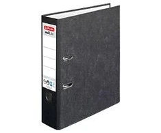 Setter Herlitz svirtis A4 80mm juoda (5171806)