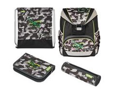 Mokyklinė kuprinė Herlitz Ultralight Plus Camo Dragon, 15 l