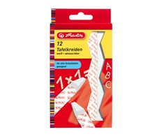 Herlitz Chalk square balta 12 vnt (214018)