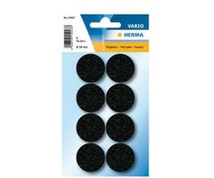 HERMA Filzgleiter juodas 28 mm