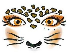 Herma Naklejka do zdobienia twarzy Leopard - 15303