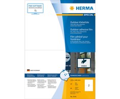 Herma Aliejus atsparus folijos etiketė A4, 210 x 148 mm, balta, labai stiprus rankena, tempama - 9541