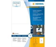 Herma Aliejus atsparus folijos etiketė A4, 210 x 148 mm, balta, labai stiprus rankena, tempama - 9541